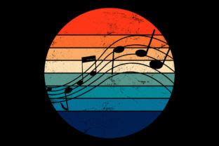 Music Silhouette Retro Sunset Vintage Graphic By Topstar Creative Fabrica