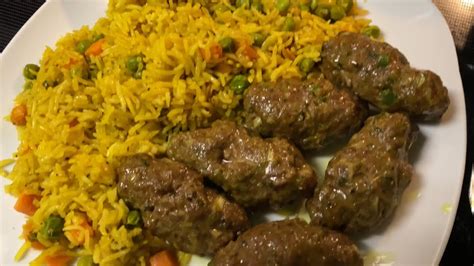 وجبة غداء او عشاء لحم مفروم و ارز بالخضر ️ground Beef And Rice With