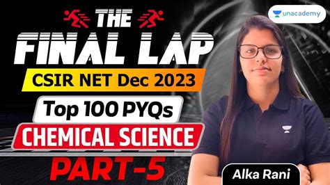 Csir Net Dec Chemical Science Top Pyqs The Final Lap Day