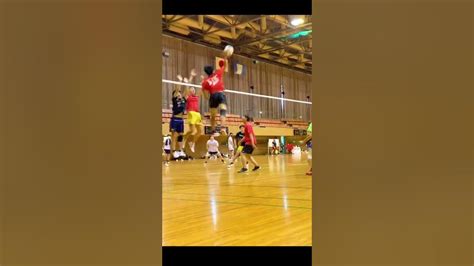 【バレーボール】ミートが良すぎて音が鳴るスパイク Shorts バレーボール バレクラ Volleyball Youtube