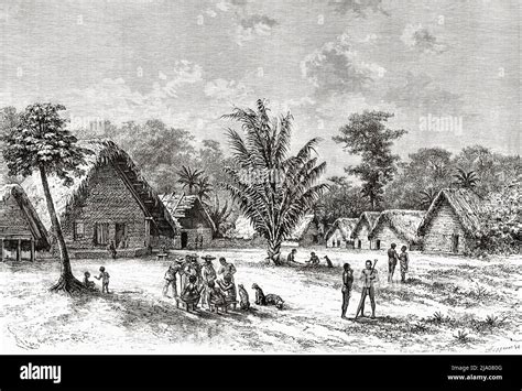 Pueblo De Los Indios De Boni Guayana Francesa Departamento De Francia