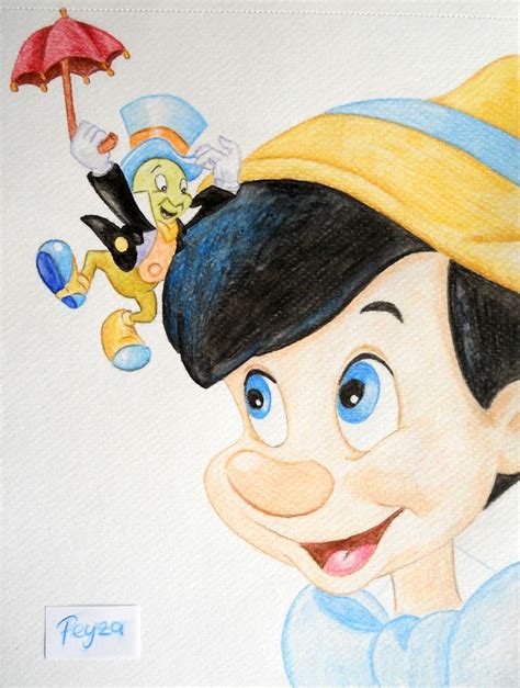 Pinocchio Watercolor Pencils Acuarela Caricaturas Pinocho