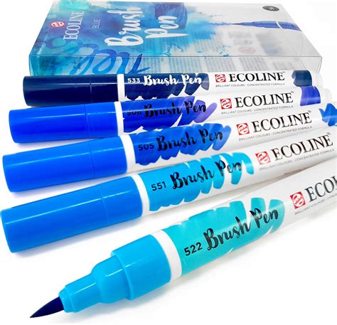 Ecoline Royal Talens Liquid Watercolour Drawing Painting Brush Pens