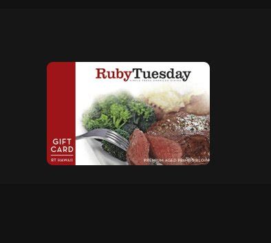 $100 Ruby Tuesday Gift Card Sweepstakes