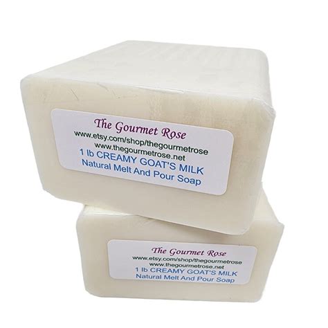 Creamy Goat S Milk Soap Melt And Pour Base Goat Goats Etsy