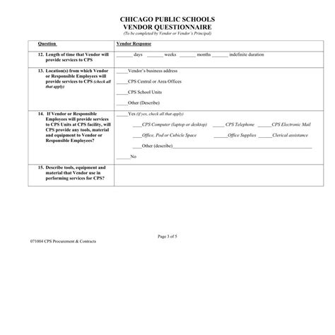 Cps Vendor Application Form Fill Out Printable Pdf Forms Online