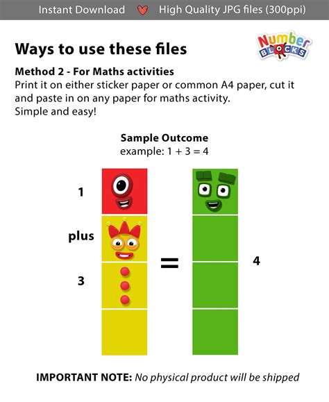 Numberblocks Faces 0 10 And Hands 29cm A4 Stickers Printing Etsy