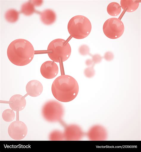 Abstract Molecules Design Molecular Structure Vector Image