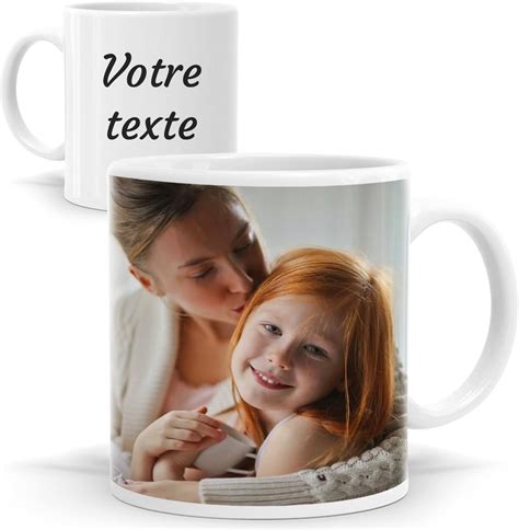 Wraplab Céramique Mug Personnalisé Avec Texte Et Photo Idee Cadeau