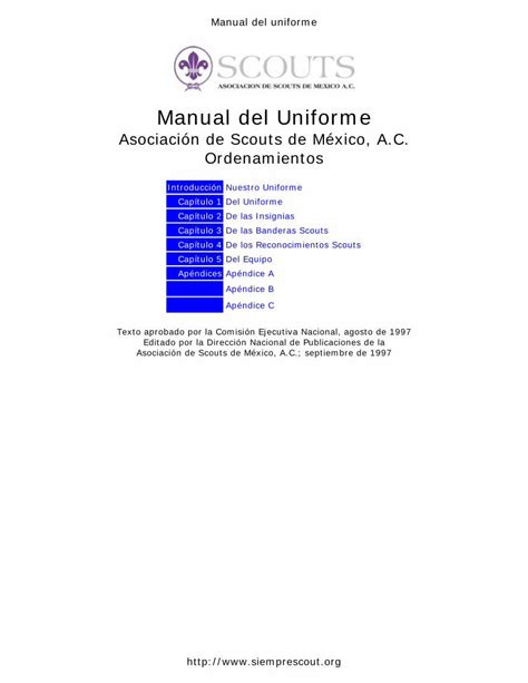 PDF Uniforme Scout México DOKUMEN TIPS