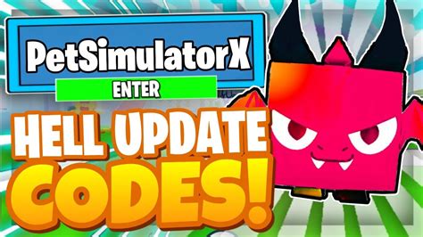 Pet Simulator X Codes Hell Update All New Secret Op Codes Roblox Pet