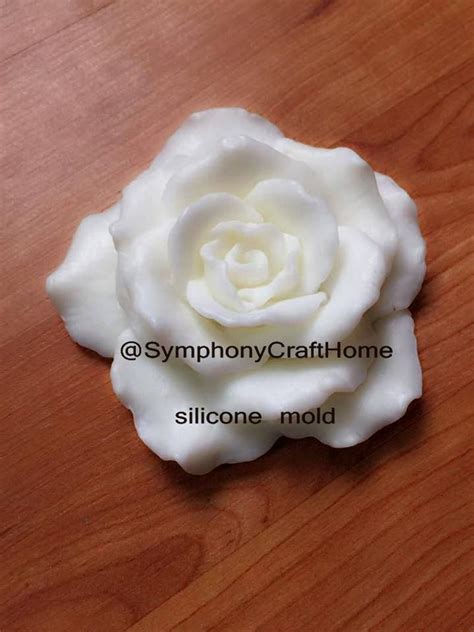 3D Rose Mold Blooming Rose Mold Silicone Rose Etsy Candle Maker Bowl