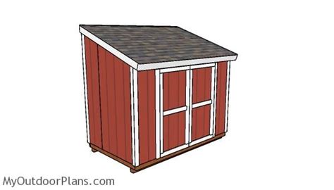 6x10 Lean to Shed Plans | PDF Download | MyOutdoorPlans