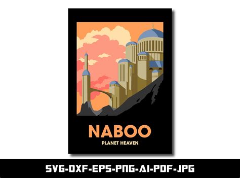 Star Wars Naboo Planet SVG and PNG for Naboo Planet Poster - Etsy