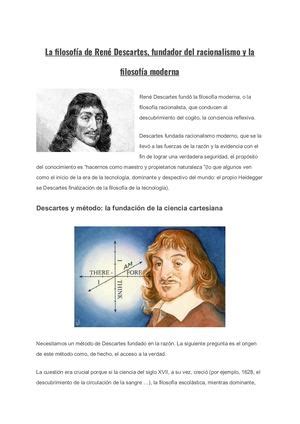 Calaméo La Filosofía De René Descartes