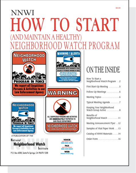 Hh How To Start A Neighborhood Watch Handbook Combo Version