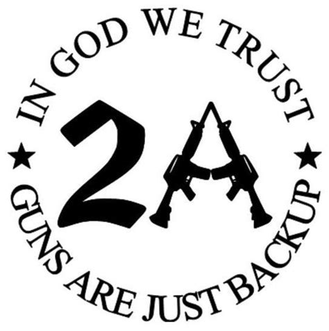 In God We Trust Guns Are Just Backup Vinyl Decal 1776 2nd Etsy In