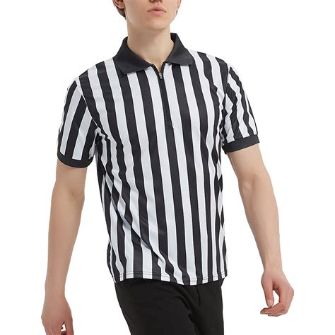 Toptie Toptie Sportwear Mens Pro Style Referee Shirt With Quarter