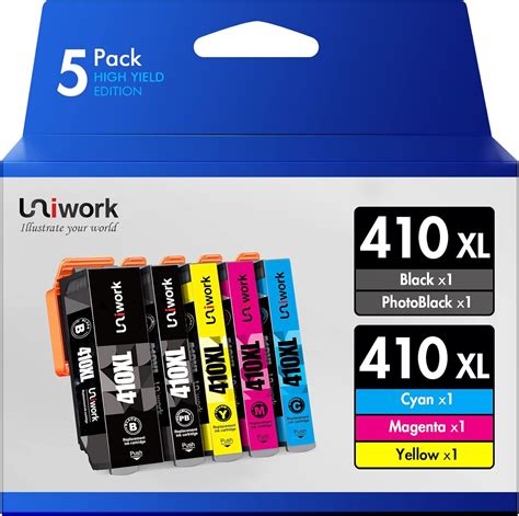 Amazon Uniwork Remanufactured Ink Cartridge Replacement For Epson