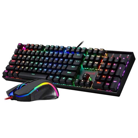 صفحه کلید بازی مکانیکی Redragon K551 RGB BA و ماوس دسته کوچک موسیقی جاز