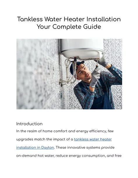 Ppt Tankless Water Heater Installation Your Complete Guide Powerpoint Presentation Id13199649