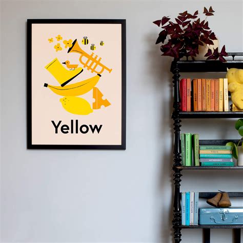 Favourite Colour Yellow Fine Art Print Roomytown