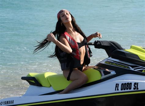 Kendall Jenner Straddles Bella Hadid And Wears A Thong Bikini As They