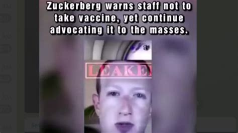 Zuckerberg secret warning against jab