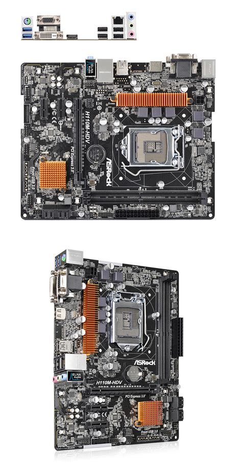 Buy ASRock H110M-HDV Motherboard [H110M-HDV] | PC Case Gear Australia