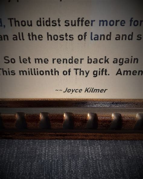 Joyce Kilmer Prayer Of A Soldier In France Devotional Poem In 8 X