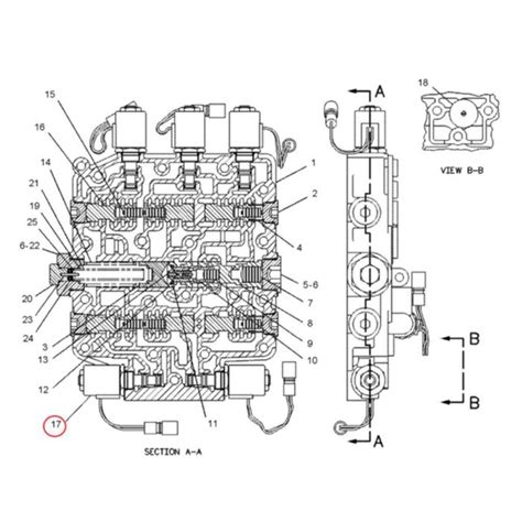 V Solenoid Valve E For Caterpillar Cat Wheel Loader F