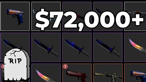 Cs Go Insane Abandoned Inventory Showcase 72 000 Youtube