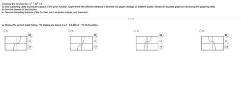 Solved Consider The Function F X X3−2x2 5 B Give The