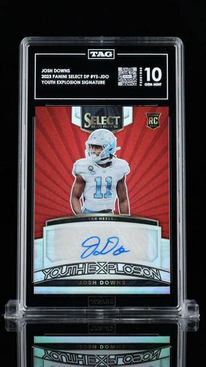 Josh Downs Red Graded Panini Select Draft Picks Youth