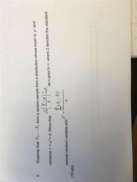 Solved Suppose That X 1 X N Form A Random Sample From A Chegg