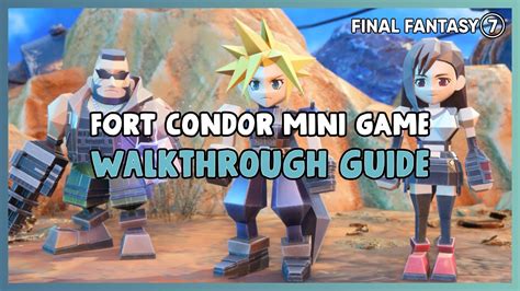 Ff7 Rebirth Fort Condor Walkthrough And Guide How To Get Passed Crows Nest Youtube