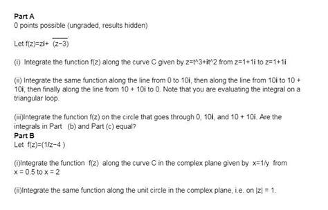 Solved Part A O Points Possible Ungraded Results Hidden Chegg