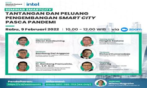 Cakra Morowali News Ikuti Webinar Smart City 2022 Diskominfo