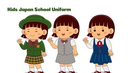 Kids Japan School Uniform Vector Pack #03 - TemplateMonster