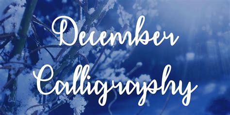 December Calligraphy Font Free Download And Similar Fonts Fontget