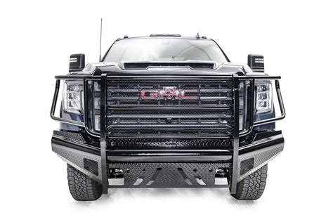 Fab Fours Black Steel Full Guard Front Bumper For Sierra Hd