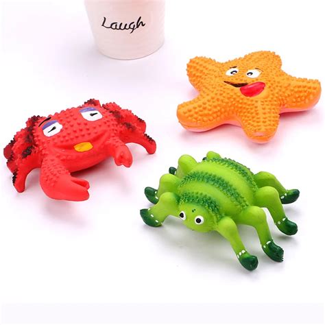 Jouets M Cher En Latex Pour Chiens Crabe Toile De Mer Jouets