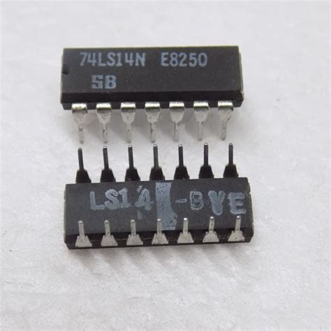 5x 74LS14N Inverters Hex Schmitt Trigger IC Dip 14 EBay