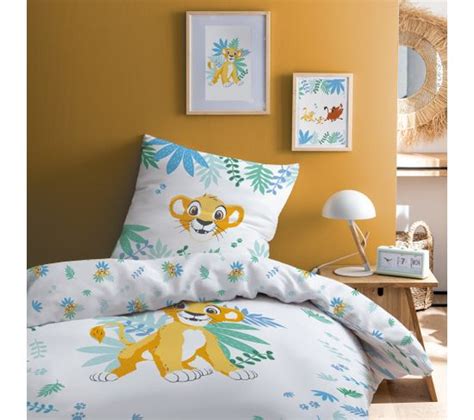 Parure De Lit Imprim E Coton Disney Home Le Roi Lion Simba