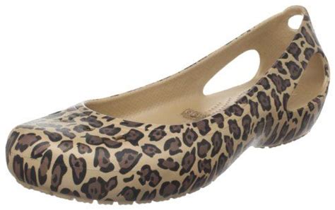 Crocs Women S Kadee Leopard Flat Women Shoes Leopard Print Ballet