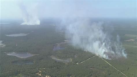 Crews Battle Massive Brush Fire At Ocala National Forest