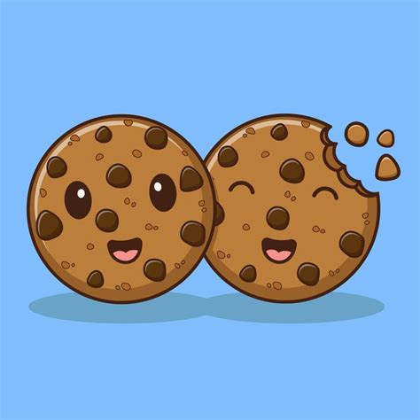 dibujos animados de galletas de chocolate ilustración de dibujos