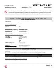 SDS 840G5 Pdf SAFETY DATA SHEET Product Number 840 Revision Date 03