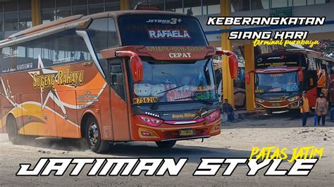 Keberangkatan Siang Hari Hunting Bus Di Terminal Purabaya Bungurasih