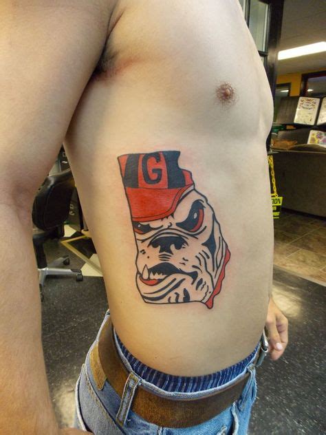 14 Georgia Bulldogs Tattoos Ideas Bulldog Tattoo Tattoos Georgia